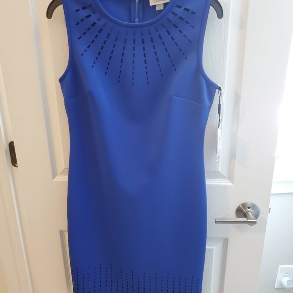 Calvin Klein Dresses Calvin Klein Royal Blue Cocktail Dress Poshmark